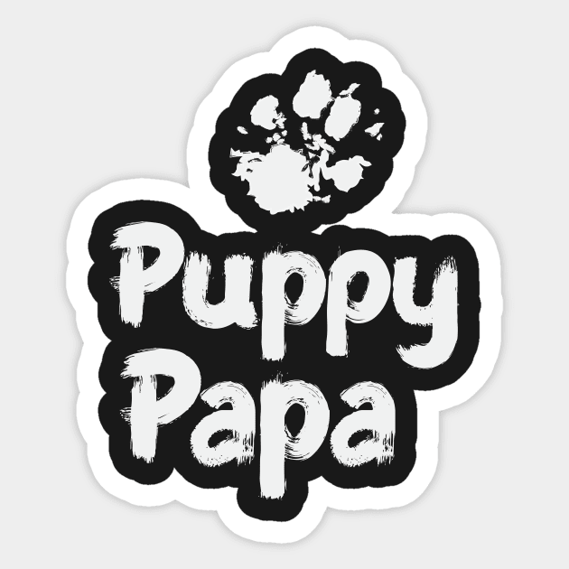 Puppy Papa Sticker by MikeBrennanAD